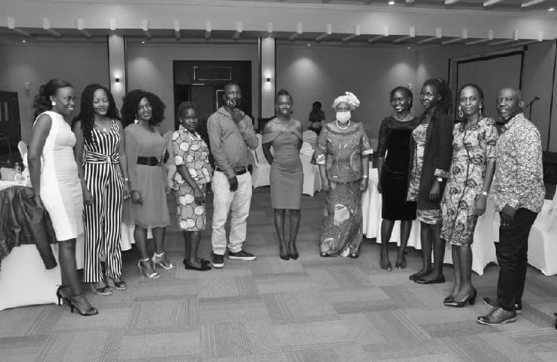 Staff Group photo with outgoing MEMPROW Executive Director 